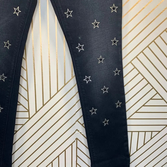 Hudson Riley Crop Relaxed Star Straight Jeans - Picture 5 of 10